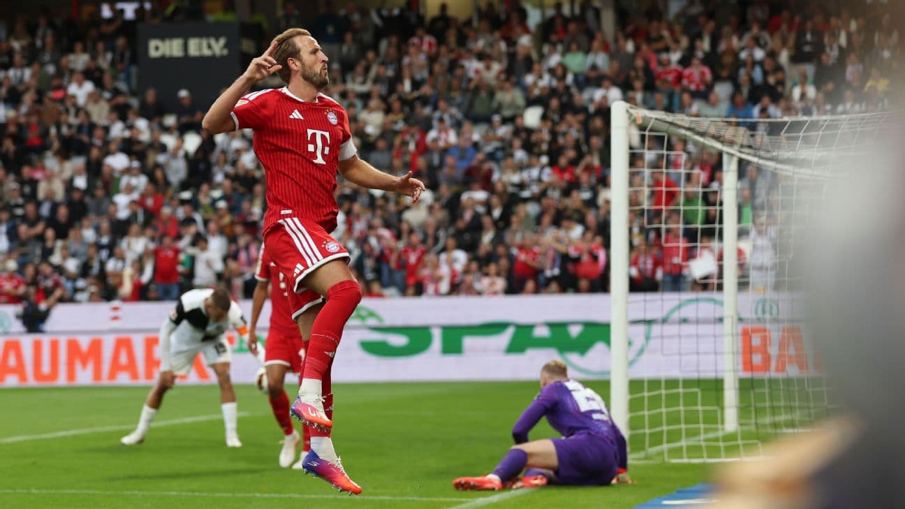 Harry Kane goal seals Bayern Munich win over Elversberg